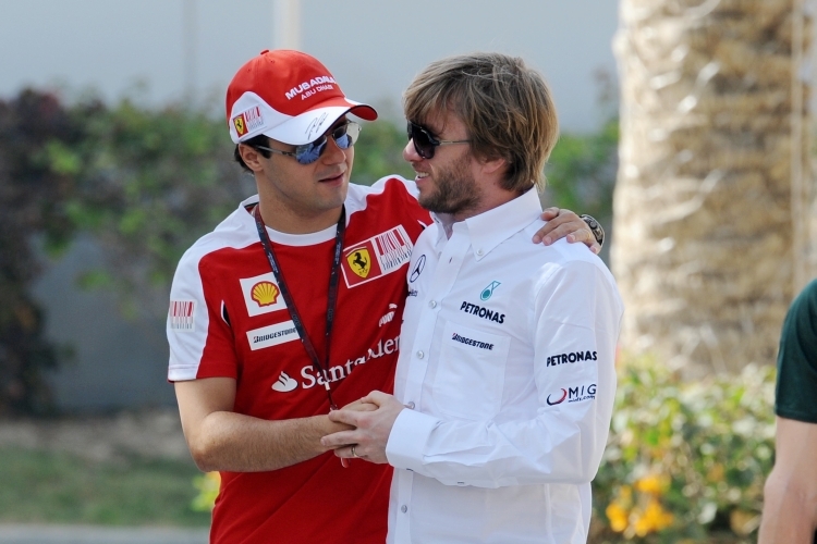 Felipe Massa und Nick Heidfeld