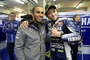 Vier- und Zweirad-Weltmeister: Lewis Hamilton und Valentino Rossi