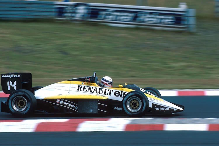 Hesnault als dritter Mann von Renault auf dem Nürburgring 1985