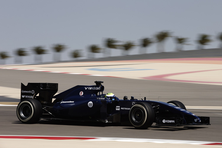 Felipe Massa im schwarzen Williams in Bahrain 2014