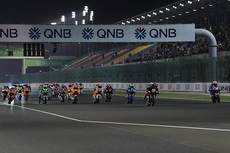 Moto2-Start am 8. März in Katar: Die Fortführung der Action wird auf sich warten lassen