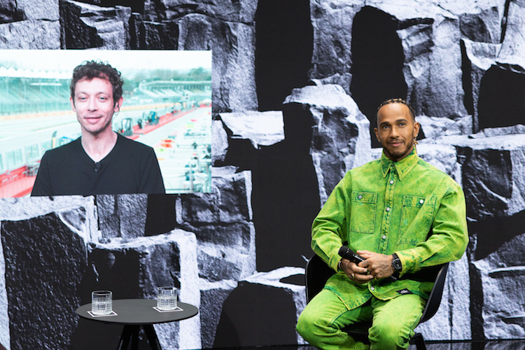 Valentino Rossi und Lewis Hamilton erinnerten sich beim «IWC Signature Talk» in Genf an ein ganz besonderes Treffen 