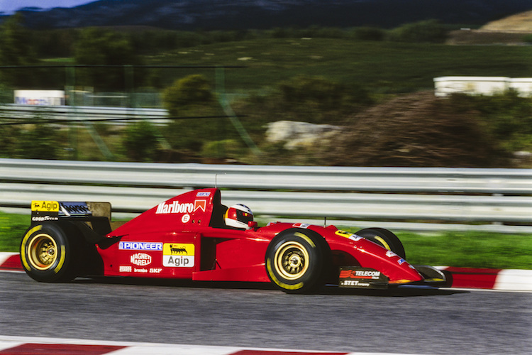 Michael Schumacher beim Estoril-Test 1995