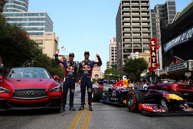 Sebastian Vettel und Daniel Ricciardo in Austin