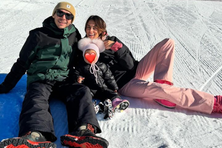 Familienfoto: Valentino Rossi mit Giulietta und Francesca