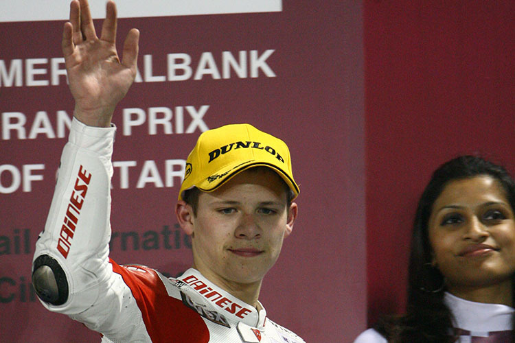 Stefan Bradl: Platz 3 in Doha im 125-ccm-GP 2008