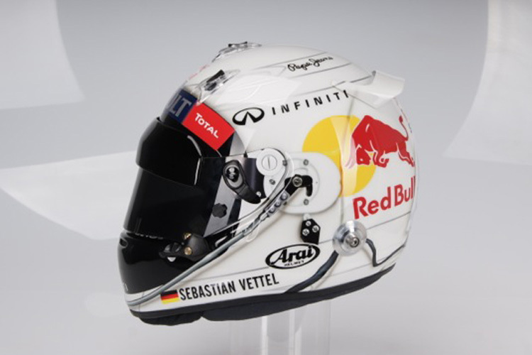 Der Stratos-Helm von Sebastian Vettel