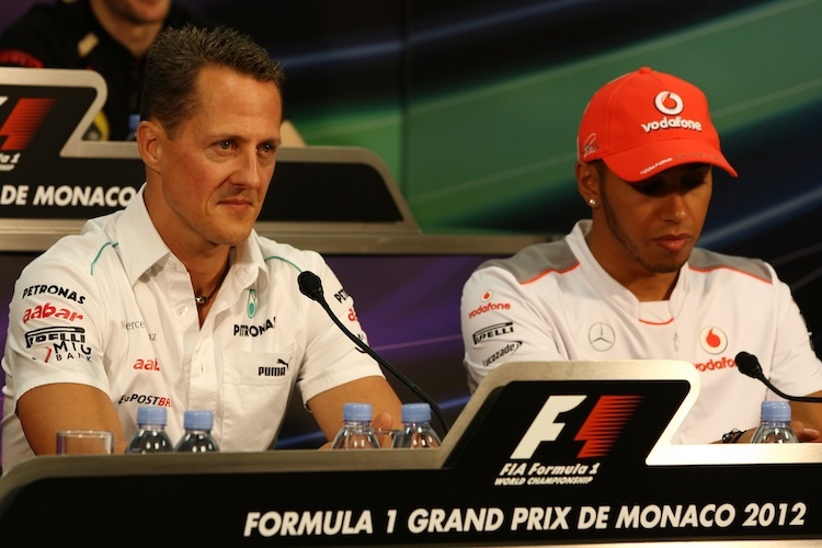 Michael Schumacher und Lewis Hamilton
