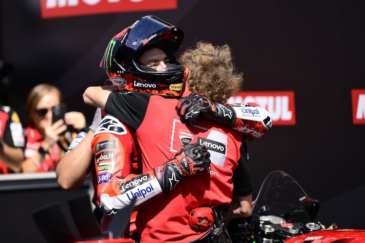 Erleichterung bei Pecco Bagnaia