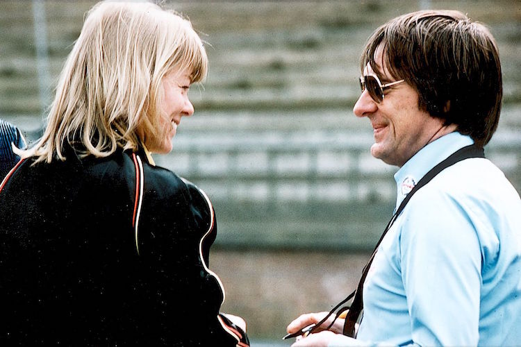 Jutta Fausel mit Bernie Ecclestone