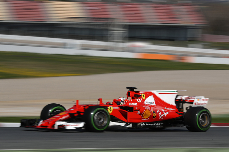 Kimi Räikkönen war am vierten Testtag in Barcelona der schnellste Mann auf der Piste