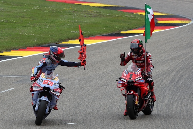 Italien vor Spanien: Pecco Bagnaia feierte vor einem Jahr am Sachsenring