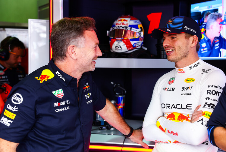 Christian Horner und Max Verstappen