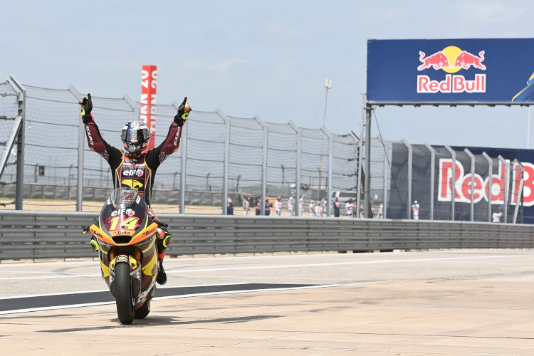 Austin: Arbolino jubelt über seinen ersten Moto2-Sieg