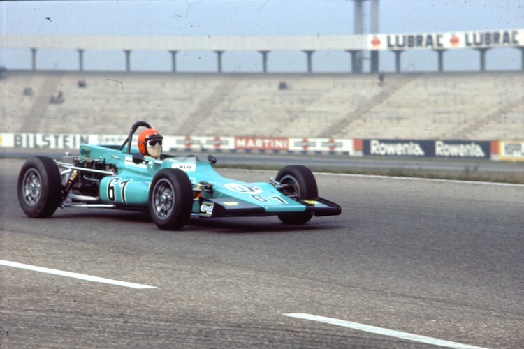 Mit dem Formel Super V auf dem Hockenheimring 1971