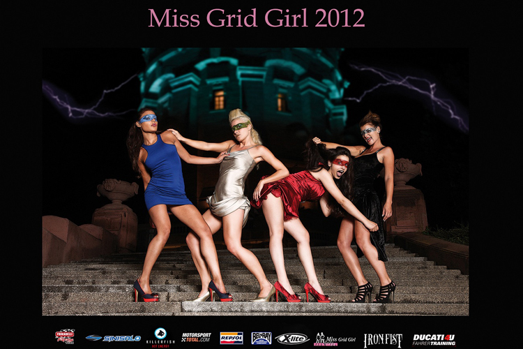 Das Kalender-Kunstwerk Miss Grid Girl 2012