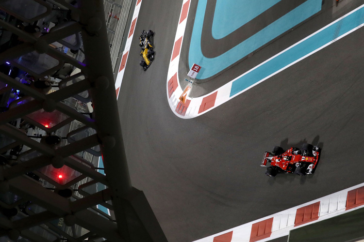 Sebstian Vettel in Abu Dhabi