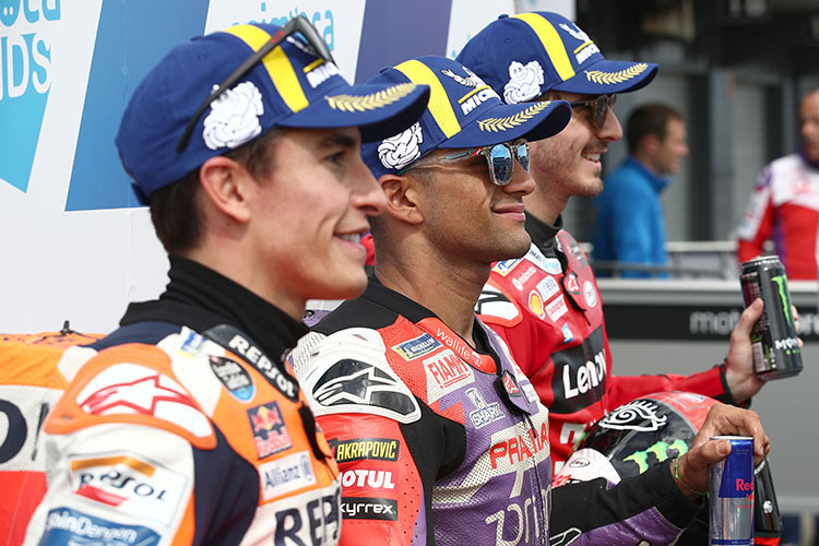 Marc Márquez neben Jorge Martin und Bagnaia: Nächstes Jahr treten alle drei Fahrer auf Ducati an 