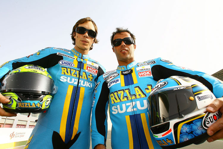 Chris Vermeulen und Loris Capirossi bleiben in 2009 Teamkollegen