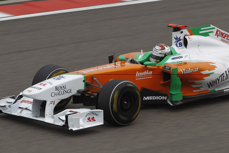 Sutils Force India funktioniert in China