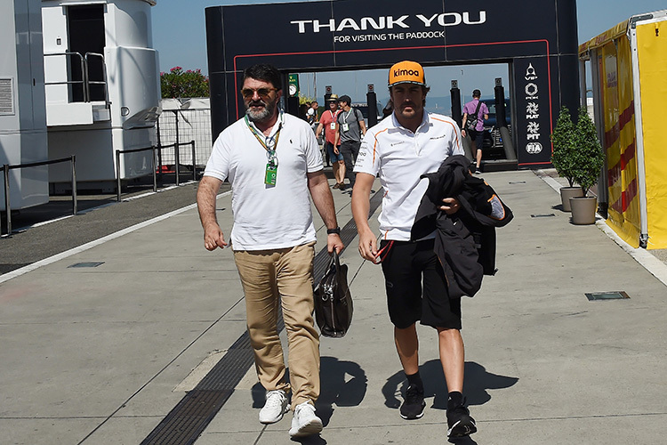 Luis Garcia Abad und Fernando Alonso