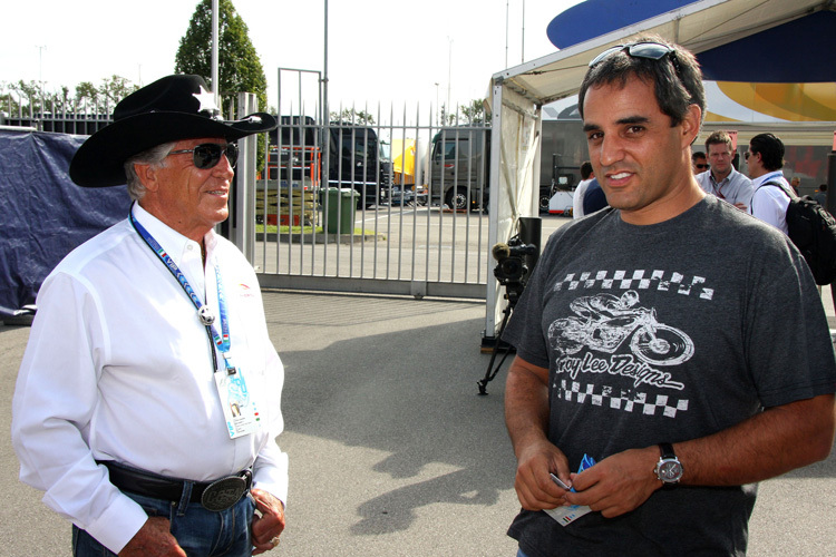 Mario Andretti in Monza mit Juan Pablo Montoya