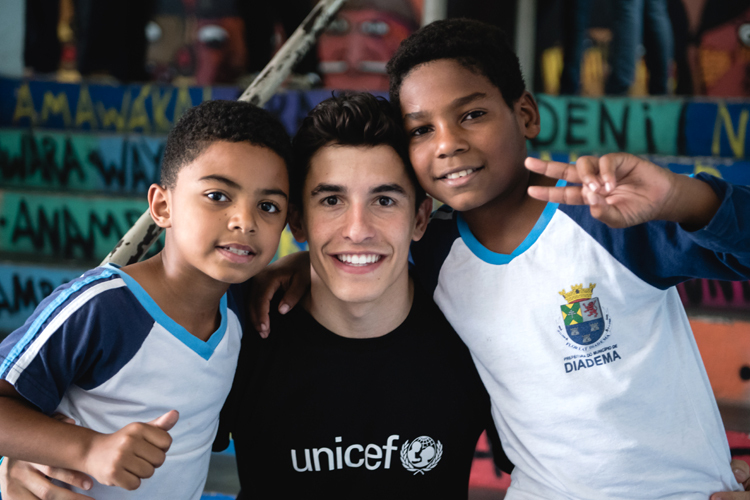 Die UNICEF wird von Persönlichkeiten aus Kunst, Kultur und Sport unterstützt