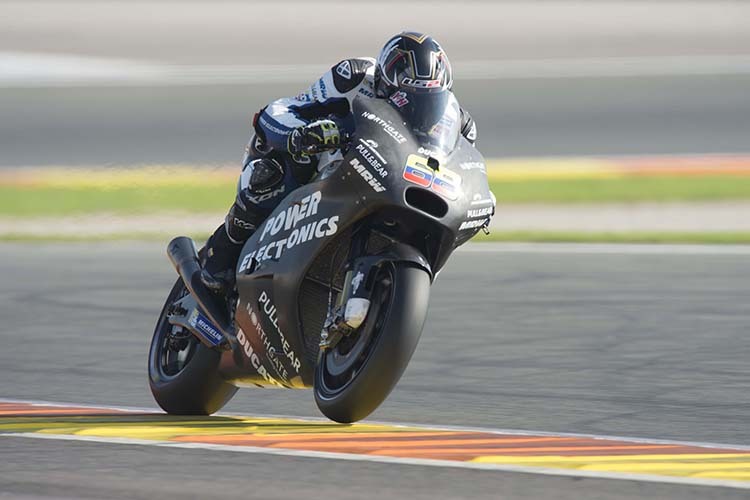Yonny Herandez beim Test in Jerez auf der Ducati des Aspar-Teams