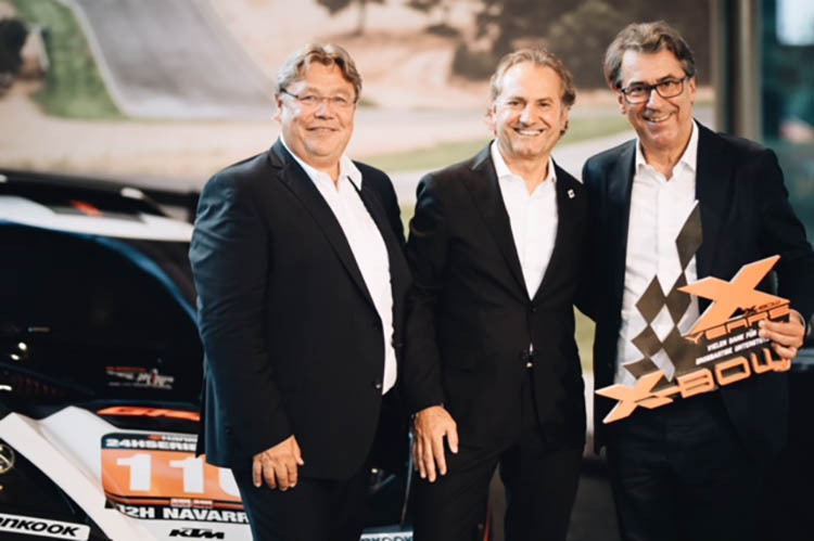 Harald Plöckinger, Hubert Trunkenpolz und KTM-CEO Stefan Pierer