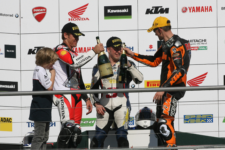 Champions Superbike: Muggeridge, Daemen und Bauer (v.l.)