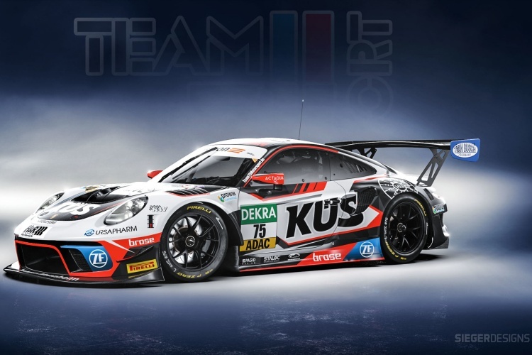 So soll der Porsche 911 GT3 R vom Küs Team75 Bernhard aussehen