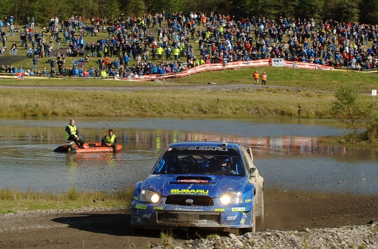 Petter Solberg bei seinem Wales-Sieg 2005