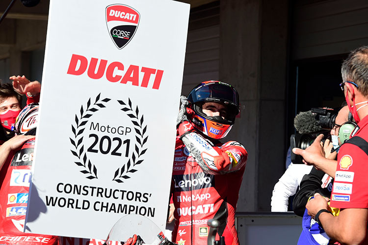 Ducati gewann die Marken-WM