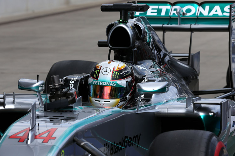 Lewis Hamilton: «Im zweiten Run bremste ich Kurve 2 an und die Hinterräder blockierten einfach»