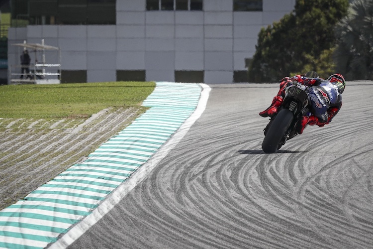 Gut gemalt: Fabio Quartararo fuhr im Zeittraining von Sepang auf Platz 6