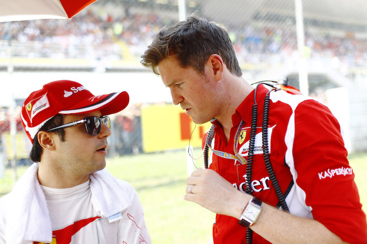 Felipe Massa und sein langjähriger Renningenieur Rob Smedley