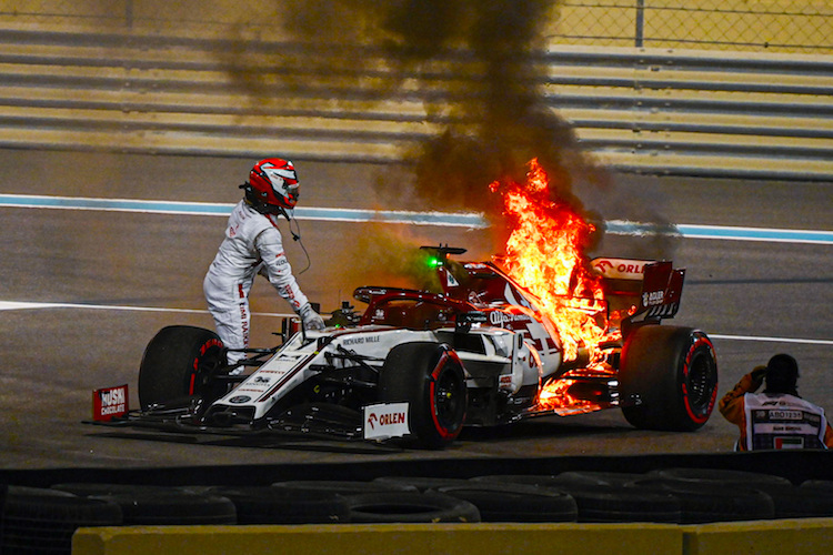 Vieles ging 2020 bei Alfa Romeo schief: Kimi Räikkönen im Training zum Abu Dhabi-GP