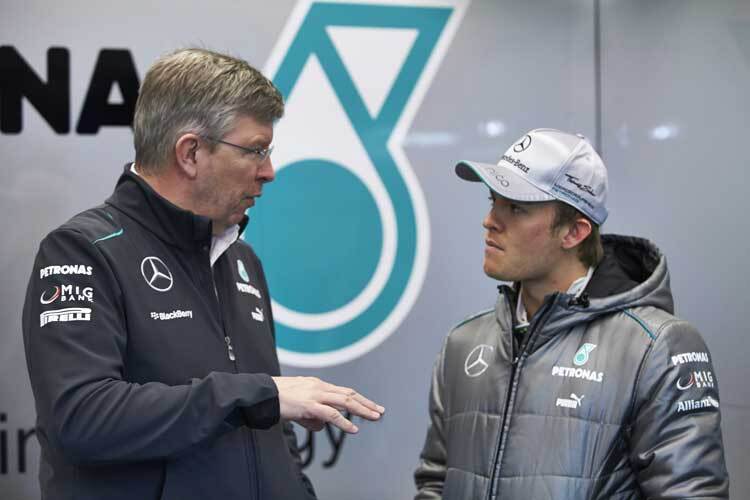 Ross Brawn und Nico Rosberg hoffen auf weitere Verbesserungen