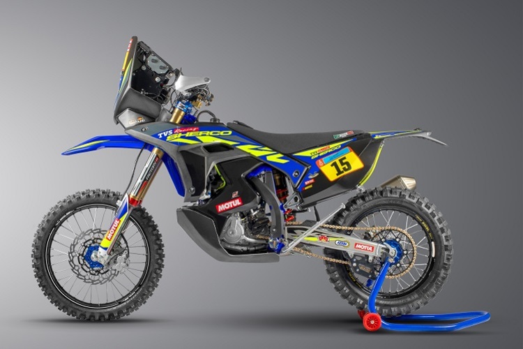 Drei Werksmotorräder vom Typ 450 SEF Rally entsendet Sherco zur Dakar-Rally 2022