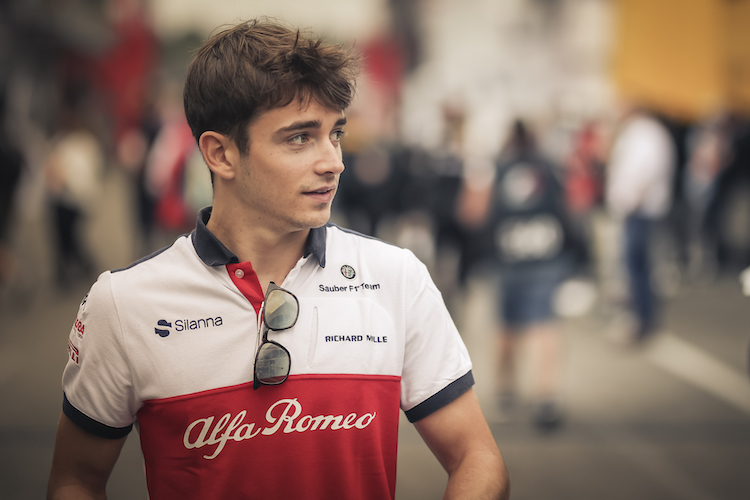 Charles Leclerc drehte im Alfa Romeo-Sauber die schnellste Runde