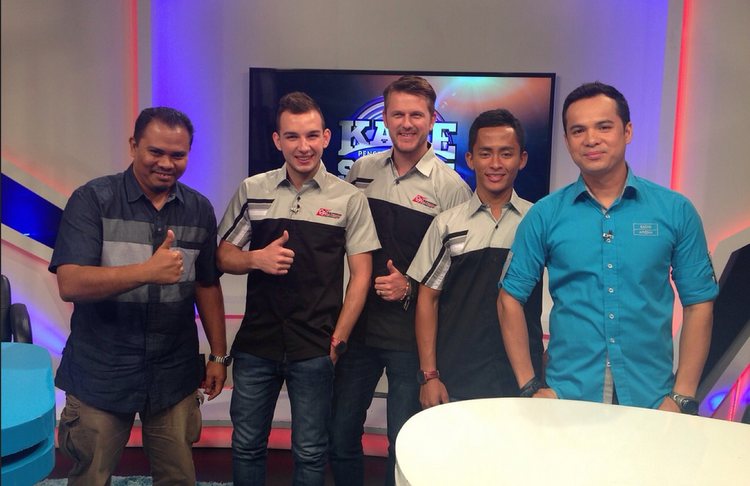 In Malaysia waren Kornfeil und Khairuddin auch Gast bei TV-Shows