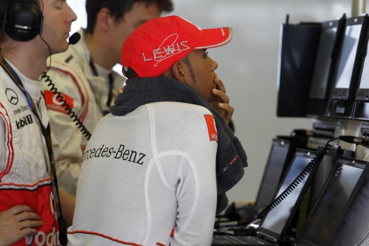 Lewis Hamilton war nach dem Ausfall zum Zuschauen verdammt