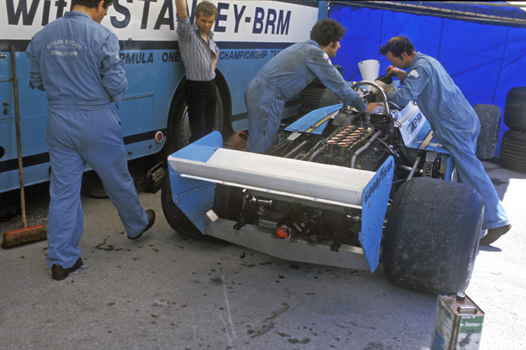 Ein sehr voluminöses Formel-1-Auto – der BRM P207