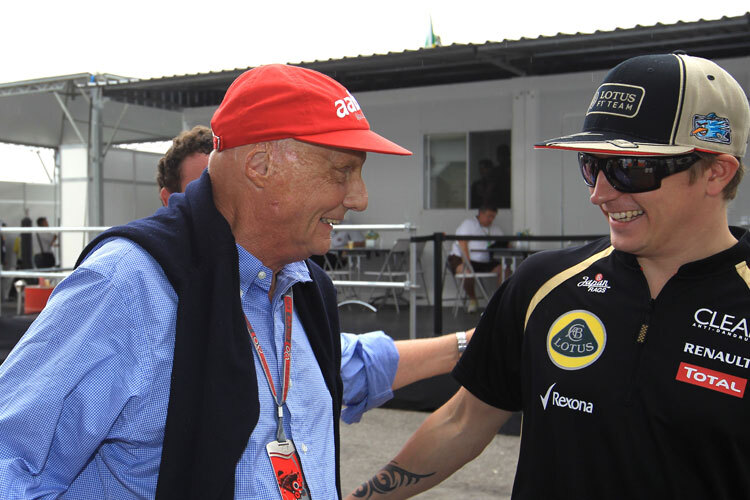 Niki Lauda mit Kimi Räikkönen