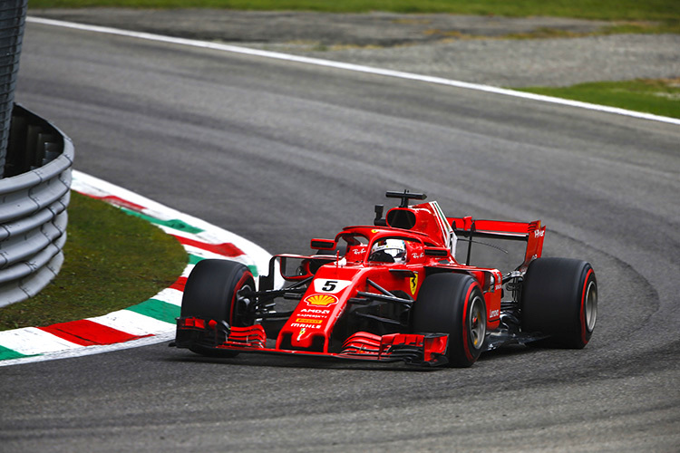 Sebastian Vettel hat die Nase vorne