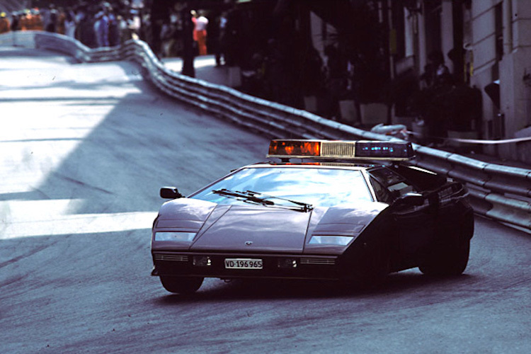 In Monaco war jahrelang eine Flotte Lamborghini Countach im Einsatz