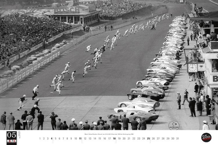 Kurz nach dem Start zum 1000-km-Rennen vom Nürburgring 1965