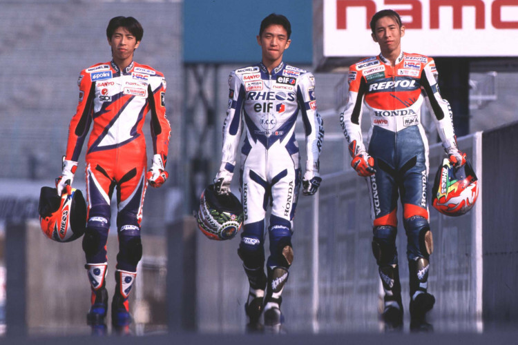 1997: Haruchika, Nobuatsu und Takuma Aoki