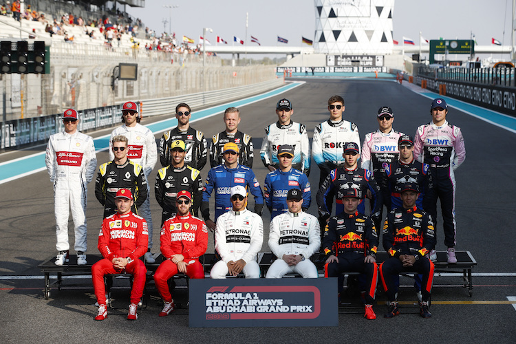 Die Fahrer 2019 in Abu Dhabi