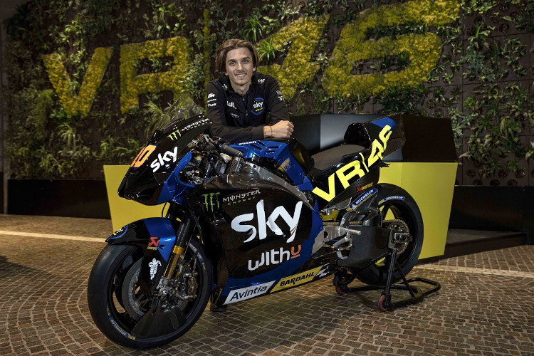 MotoGP-Rookie Luca Marini und seine Ducati im neuen Look